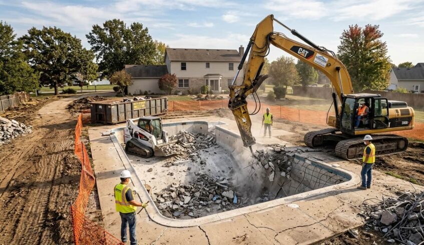 Demolition Services pool demolition